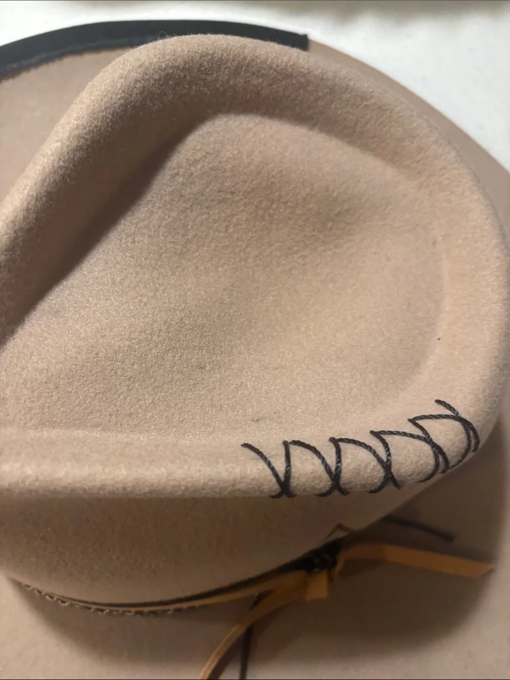 Xlusiv Wide Brim Felt Hat - Tan Camel 🐫